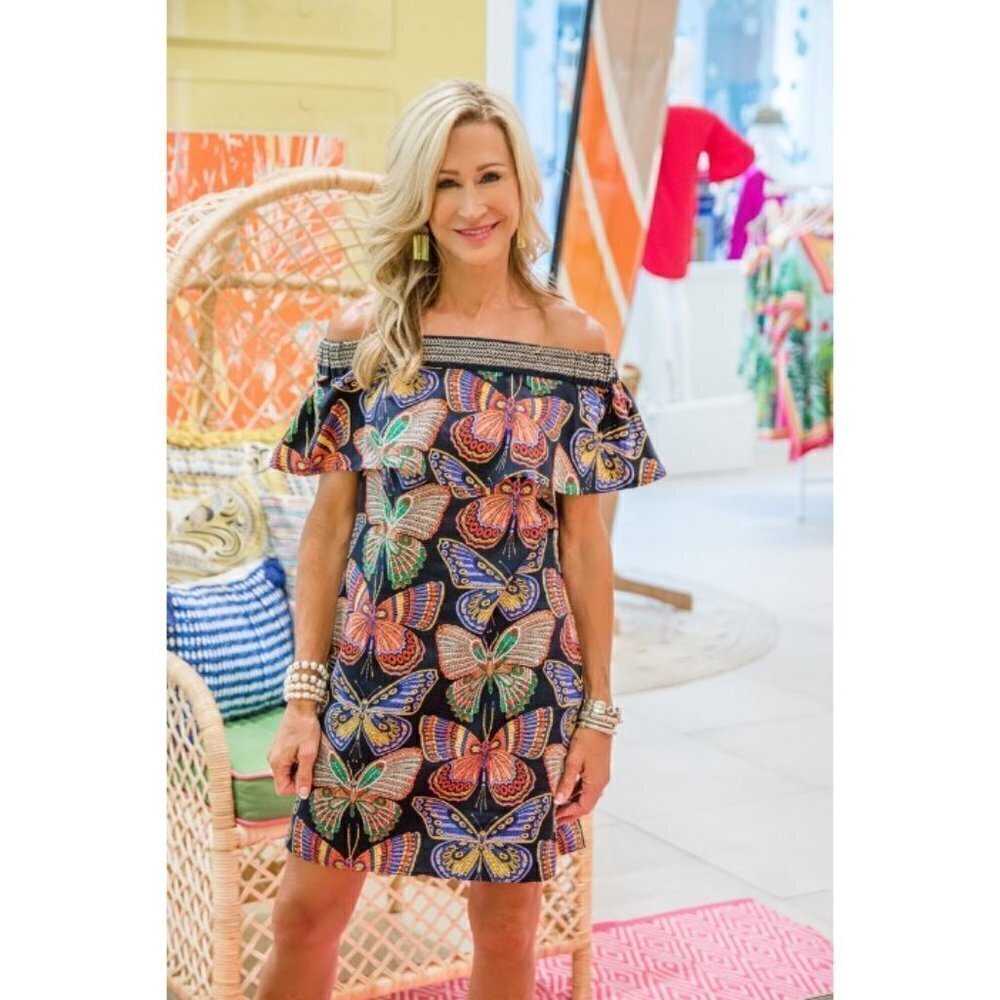 💕TRINA TURK💕 Welton Dress ~ Butterfly Print - Picture 7 of 14